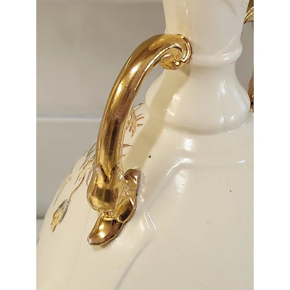 Antique Austrian Art Nouveau Porcelain Vase 9